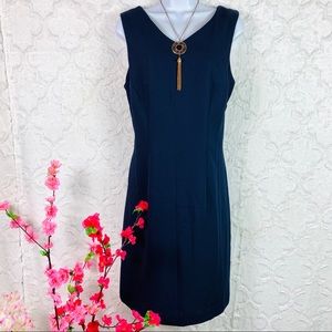 Beautiful Sleeveless Navy Blue Dress